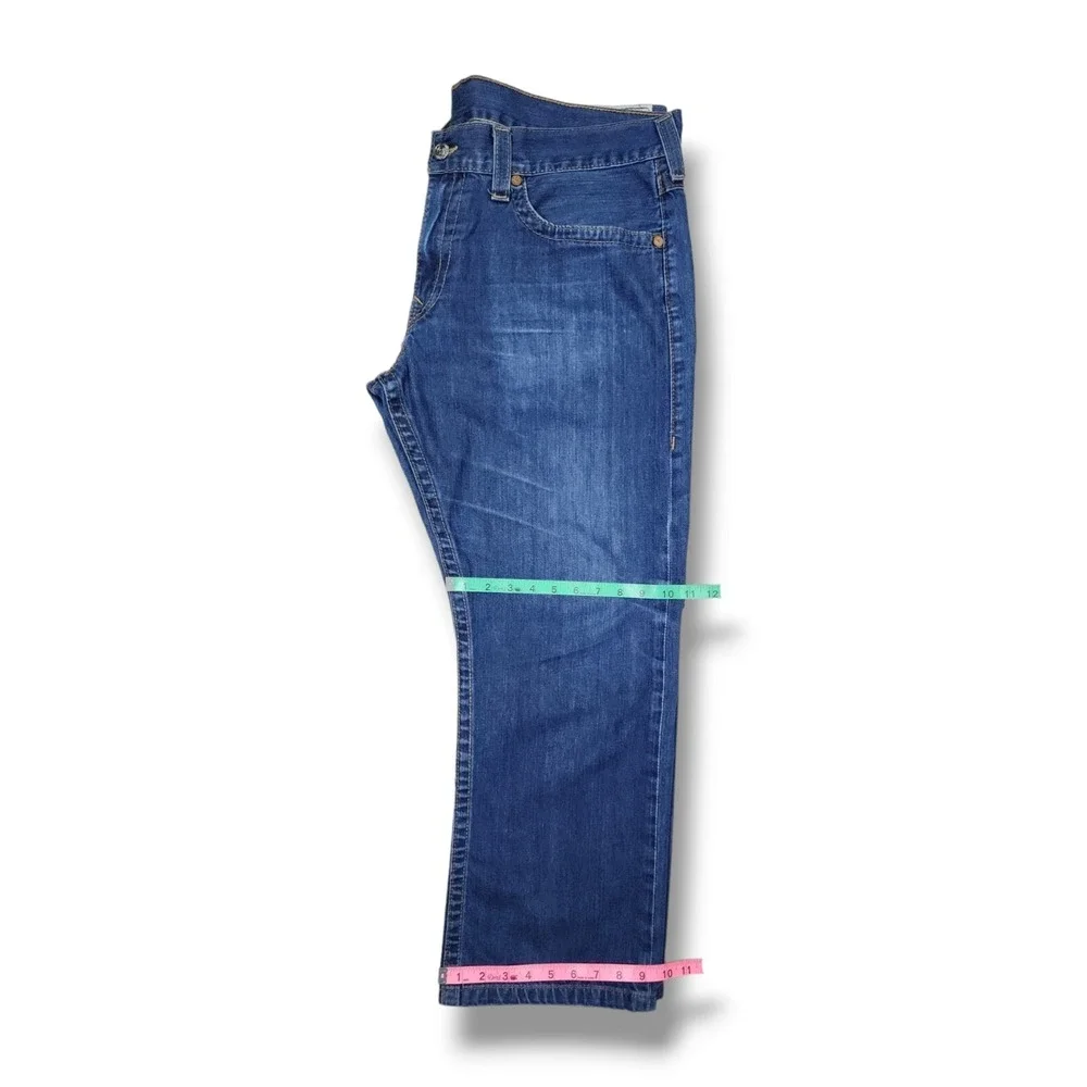 Vintage TRUE RELIGION Section STRAIGHT Size 42x28.5 Denim Jeans Made In‎ USA